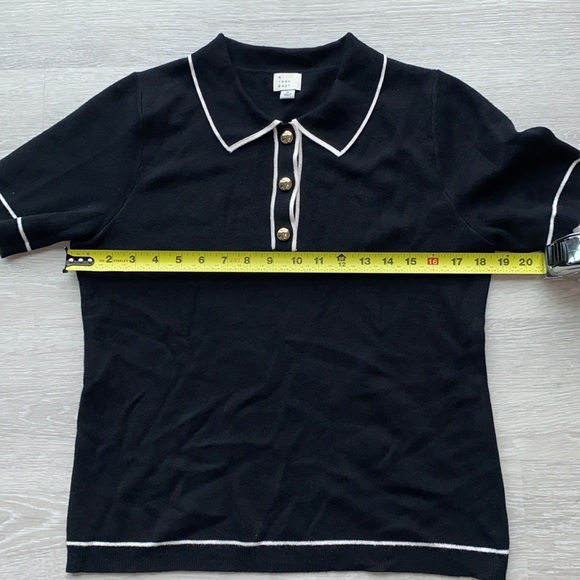 EUC | a new day Polo Knit Top with White Trim - Picture 11 of 11